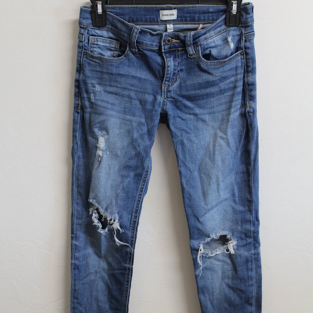 Sneak Peek Size 3 Distressed Denim jeans